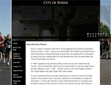 Tablet Screenshot of ci.burns.or.us